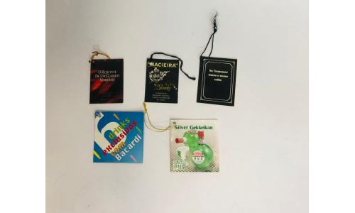 05x Informativos de Garrafas Bebidas